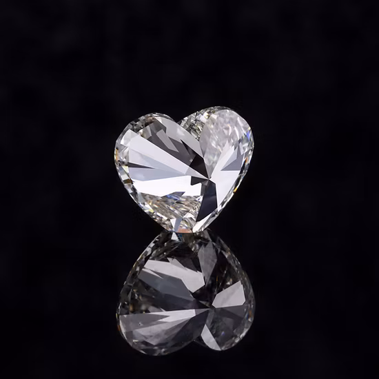 Starsgem ハート カット HPHT ラボ グロウン ダイヤモンド 1 カラット E/Vvs ルース合成宝石 Igi 証明書付き
